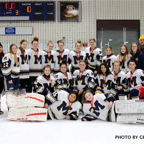 HWCDSB Co-Athletes of the Month - March - Girls Hockey Team 2020 City and GHAC Champions
